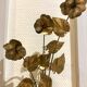 Paire d’appliques fleurs et feuilles laiton