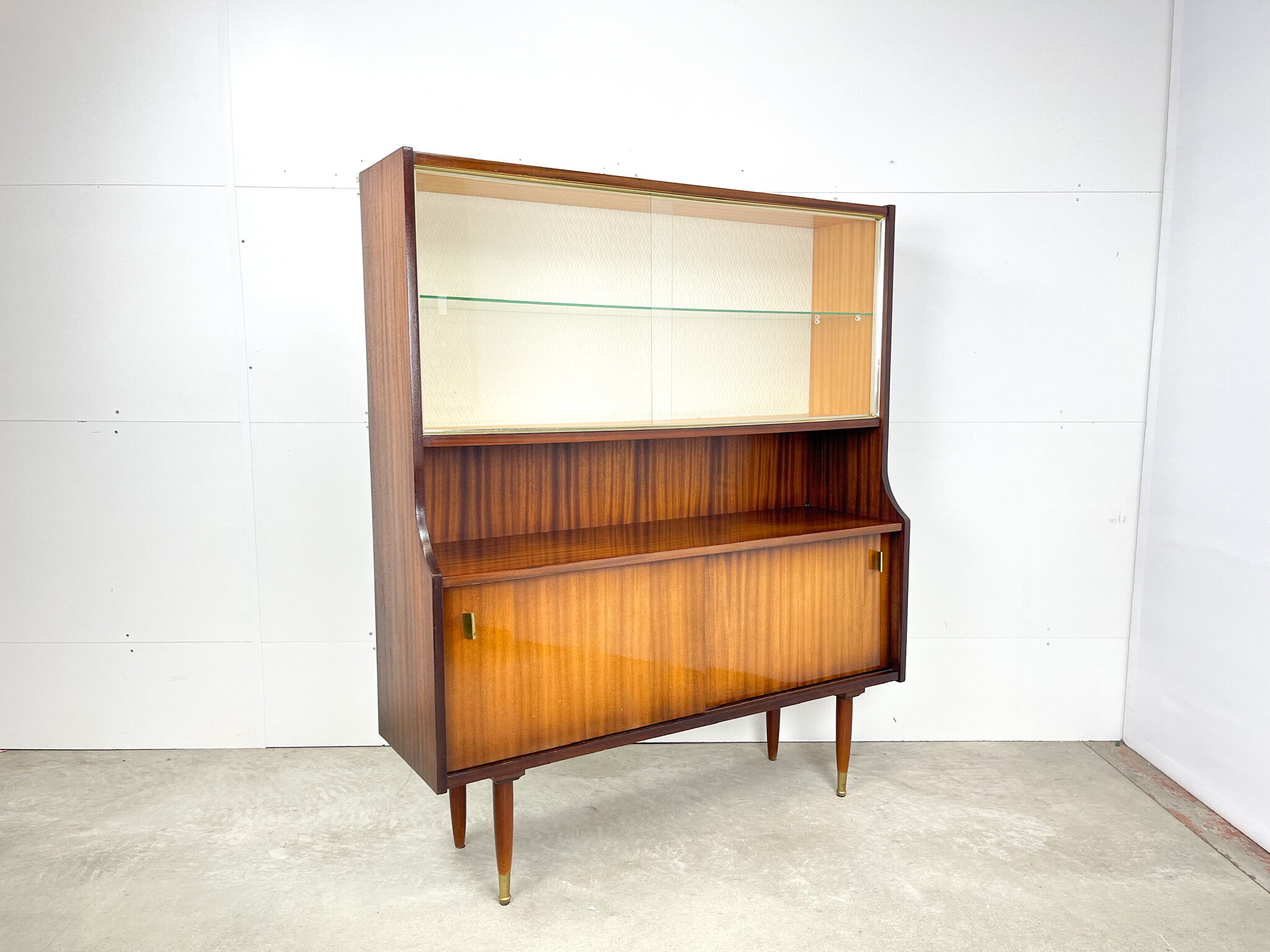 Vintage display cabinet from the sixties