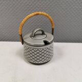 Sugar bowl made of ceramic stoneware designed by Jens H Quistgaard.