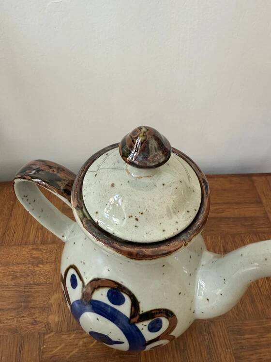 Vintage stoneware teapot