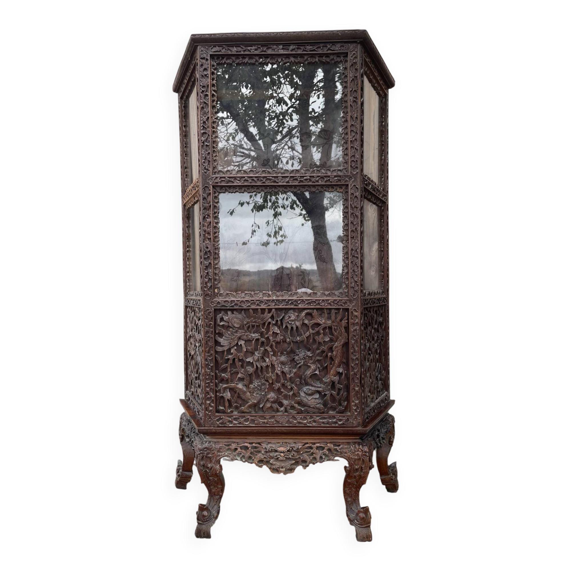 Vitrine cabinet de présentation chinois