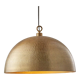 Handmade brass hammered dome pendant lamp