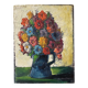 Small acrylic painting with a knife, bouquet of flowers.