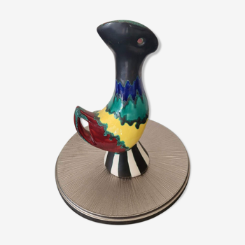 Zoomorphic ceramic vase by Gabriel Fourmaintraux