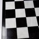 Large vintage chess set from the 70s, white and black marble, Italian craftsmanship