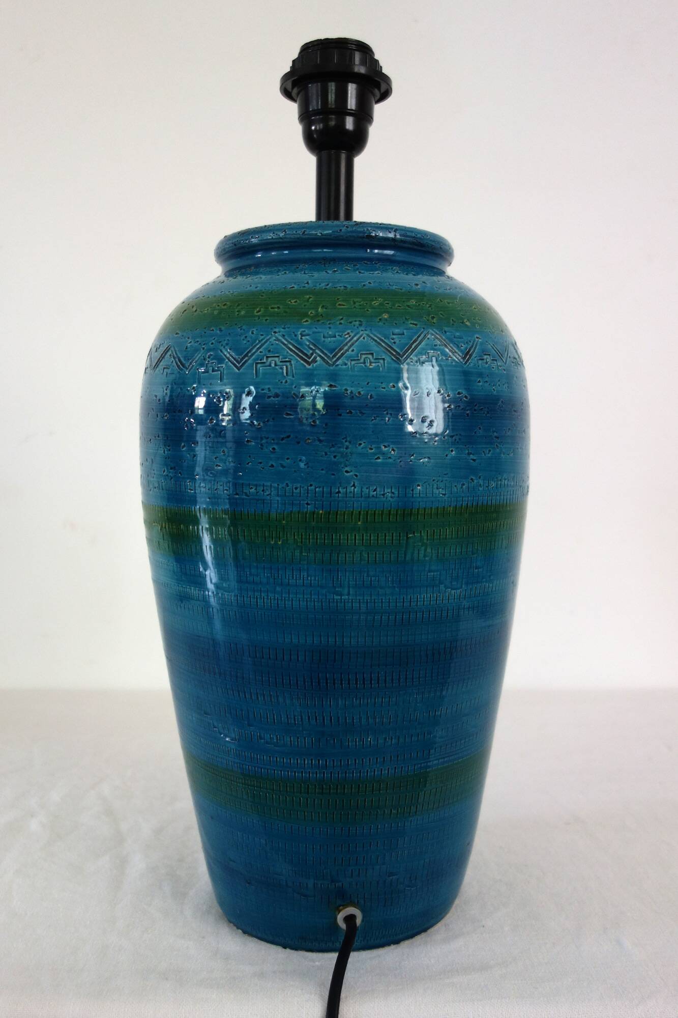 Bitossi ceramic lamp bases Italy 1970s