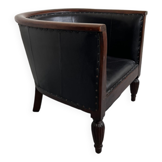 Dutch Armchair Leather Cabriolet