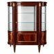 Louis XVI style display cabinet in varnished mahogany wood.