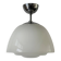 Opal glass ceiling light in Bauhaus style, Art Deco, 1940s, Germany