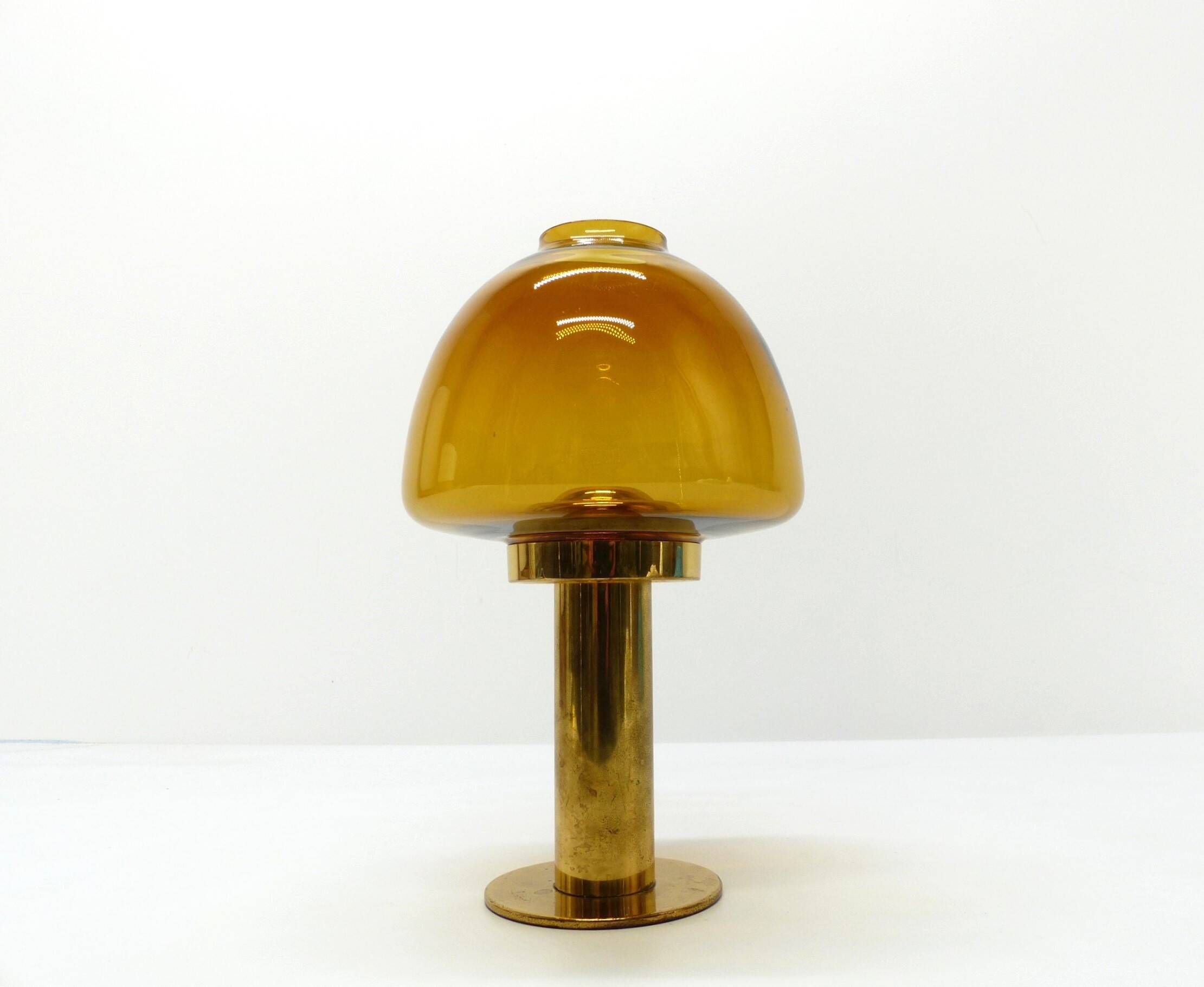 Scandinavian candle holder Hans-Agne Jakobsson Claudia honey L102/27 1960