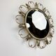 Vintage brass sunburst mirror 46cm