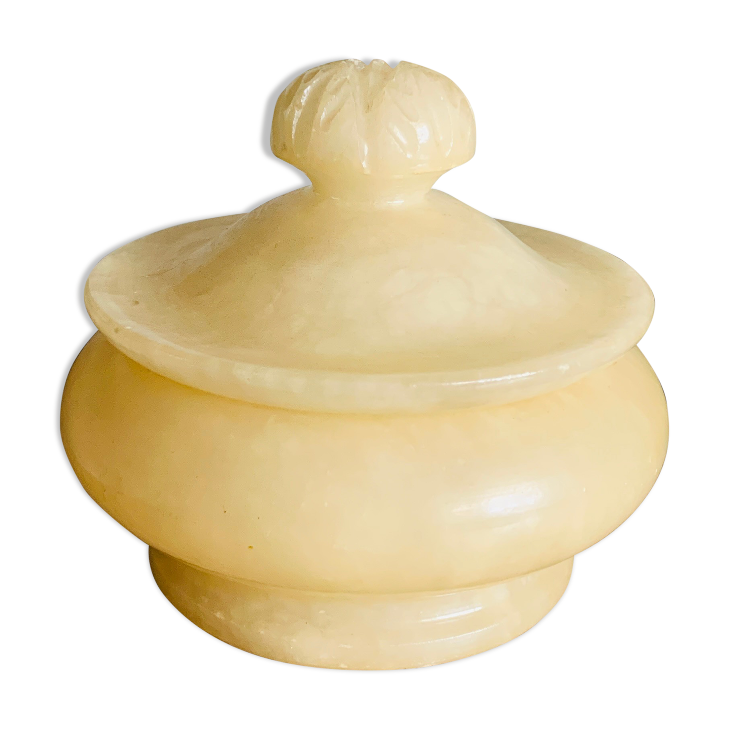 Vintage white marble box