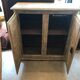 Sideboard Louis XVI epoch XIXth patinated gray with 2 doors