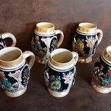 Set of 6 mugs beer germany