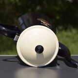 Old Menelit black enameled sheet metal coffee maker -1970