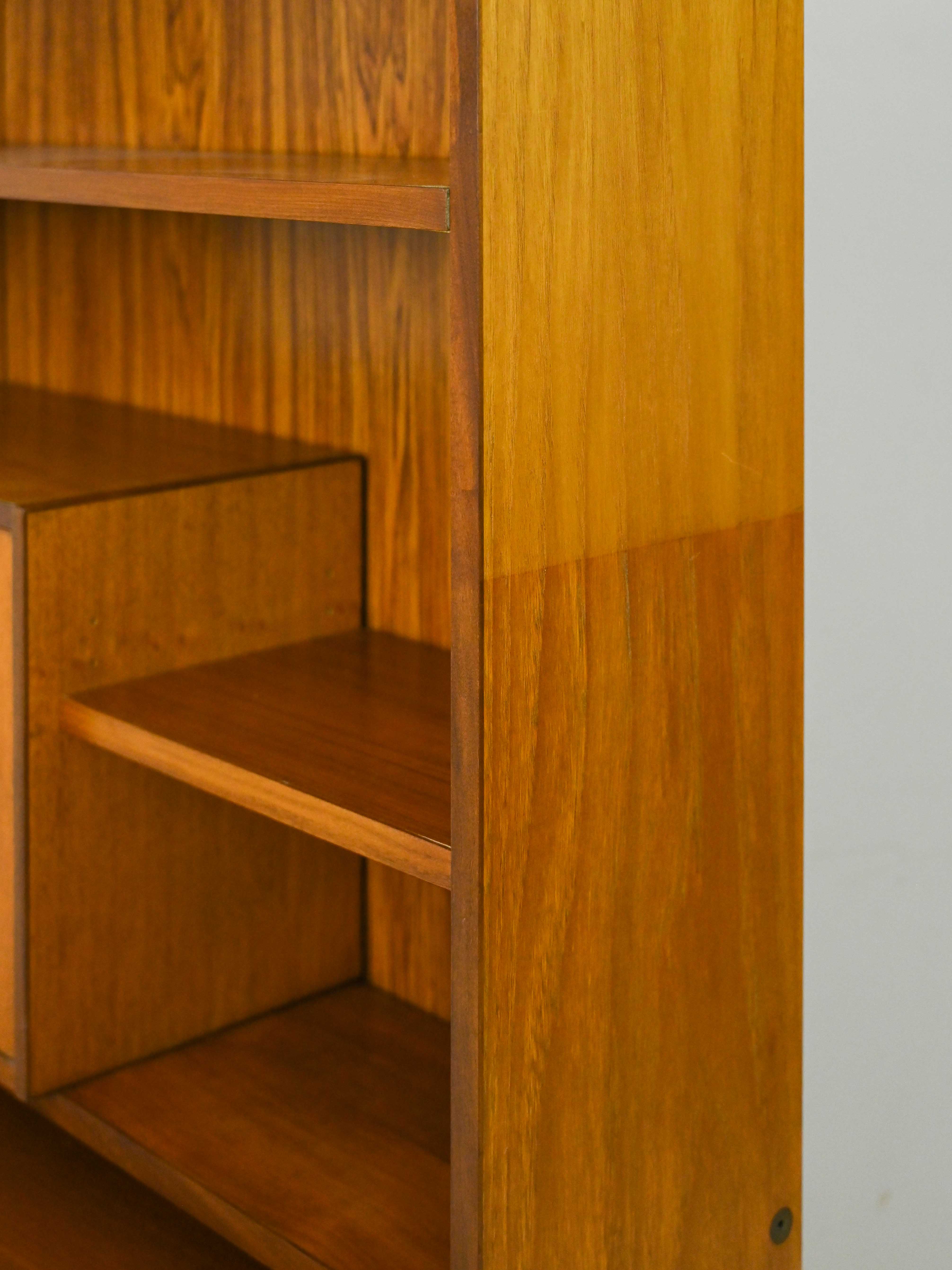 Scandinavian bookcase with bar compartment