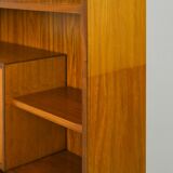 Scandinavian bookcase with bar compartment