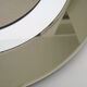 Beveled mirror round smoked glass with 2 shades, Italy