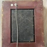 Old table from the 19th century - Horse racing - Oil on panel - Signed R. W.