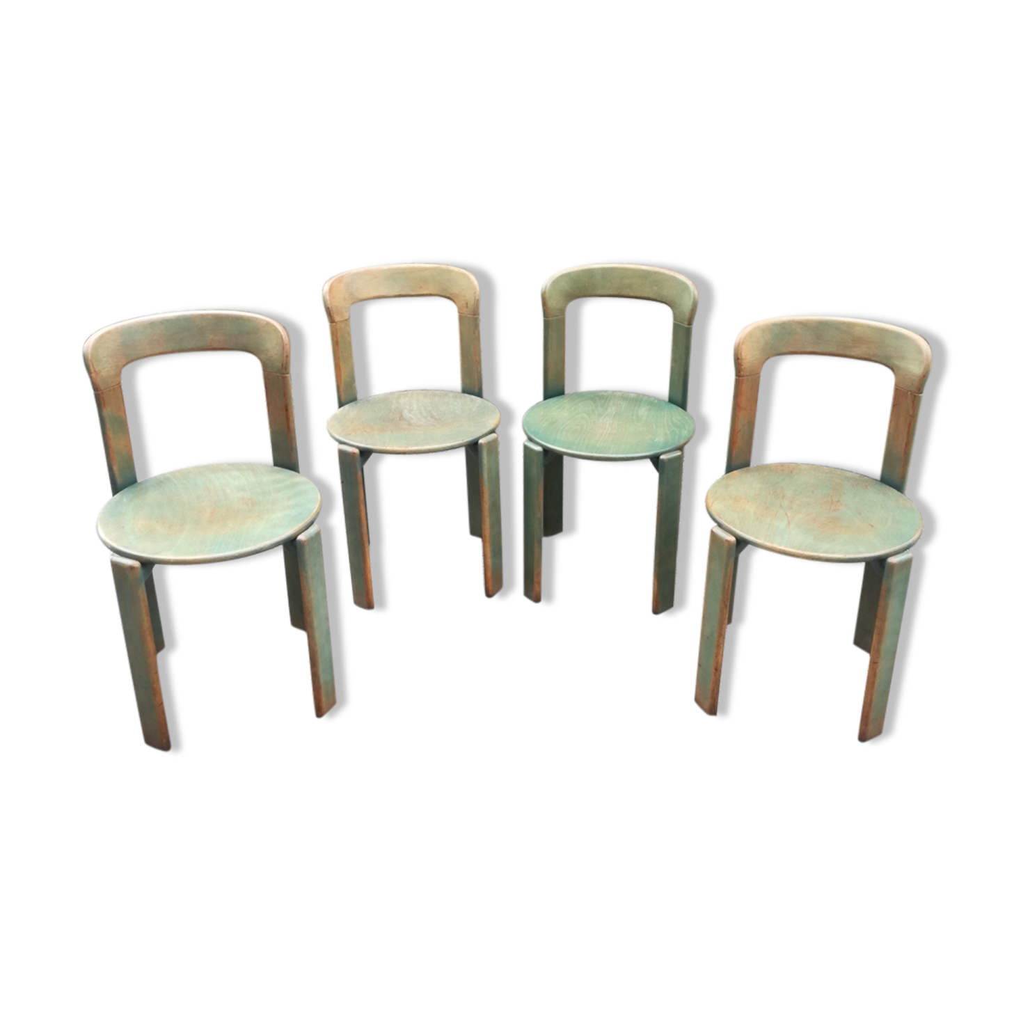 Set of 4 Bruno Rey chairs for Dietiker