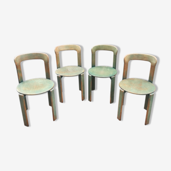 Set of 4 Bruno Rey chairs for Dietiker