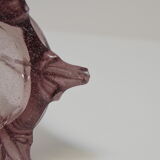 Art Czech glass vase, by Glasswork Novy Bor, 1950s