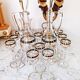 Service à liqueur en cristal émaillé 10 pièces