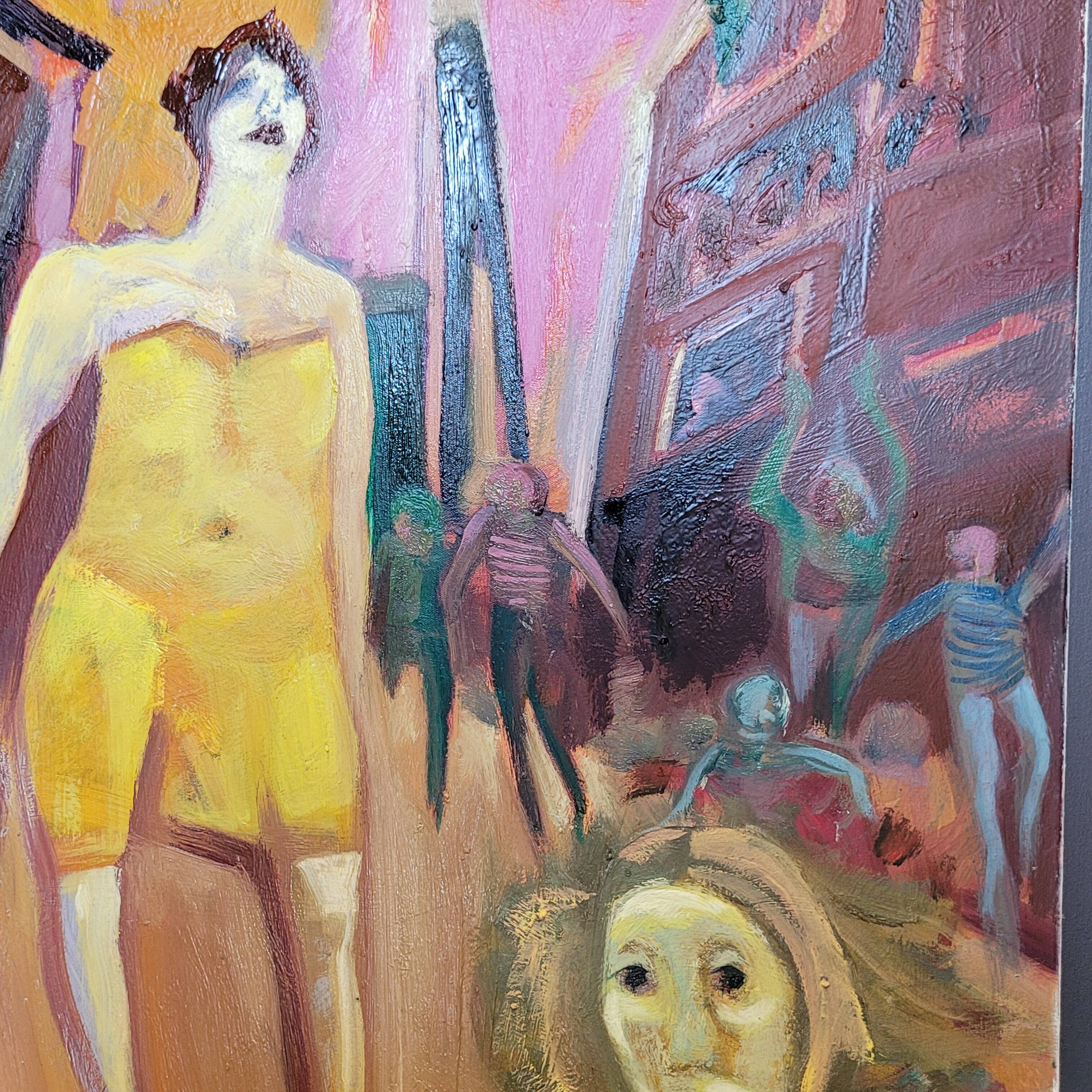 Painting Alain Richard (1933/2017) oil on canvas