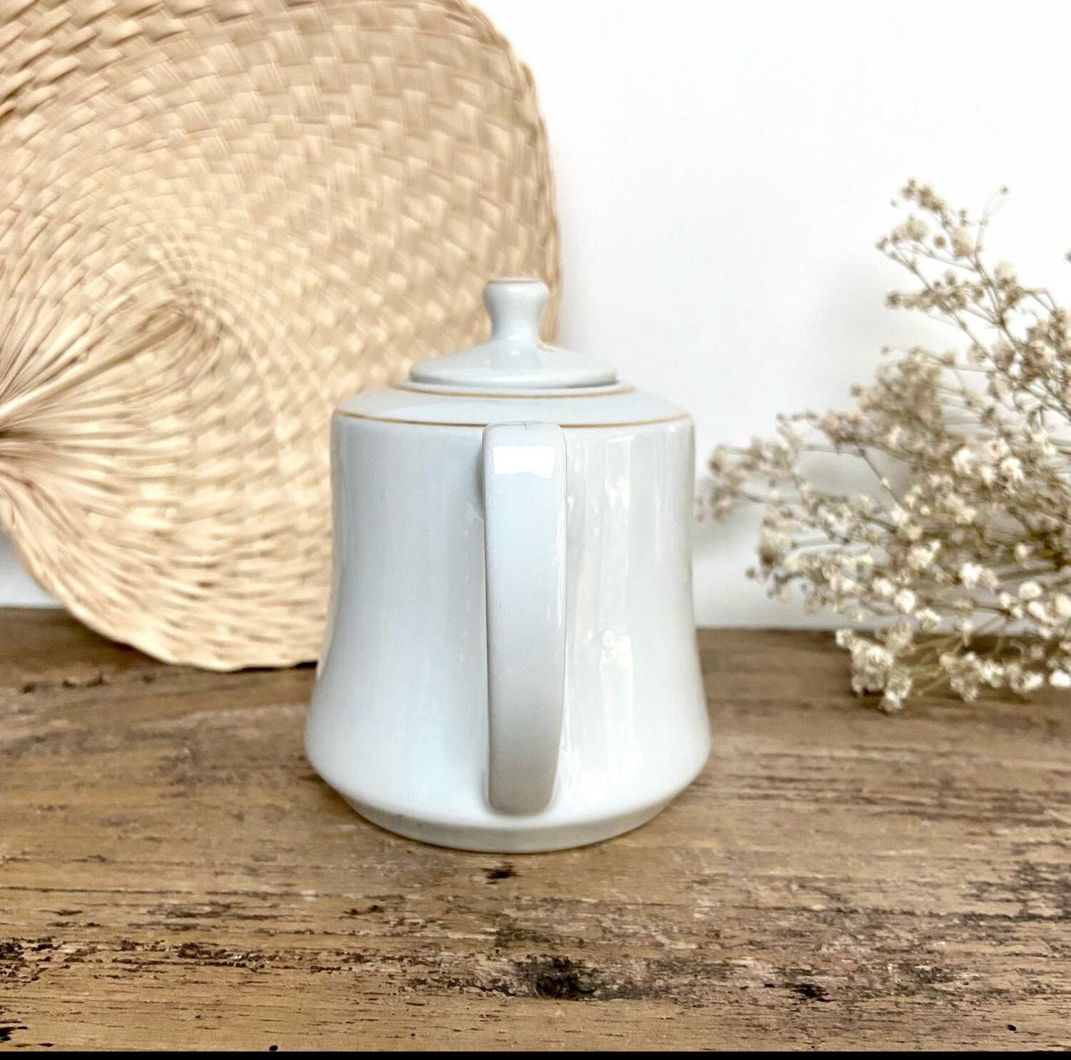 Small vintage porcelain teapot