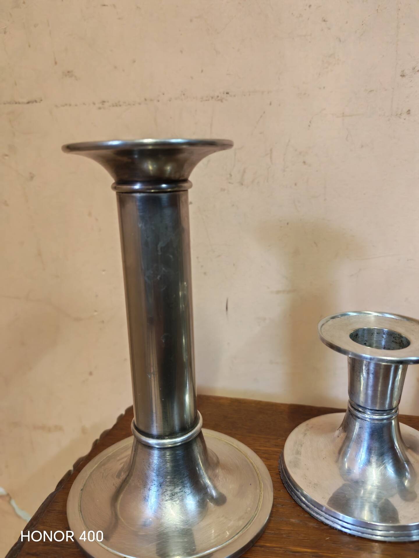 Set of 4 candlesticks "Luise" by Günther Lambert silver-plated metal
