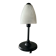 Vintage lamp from the 80s in black metal and glass paste