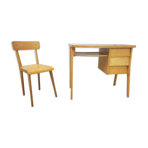 Bureau et chaise enfant vintage