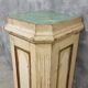 Antique church column on wooden base 135 cm high