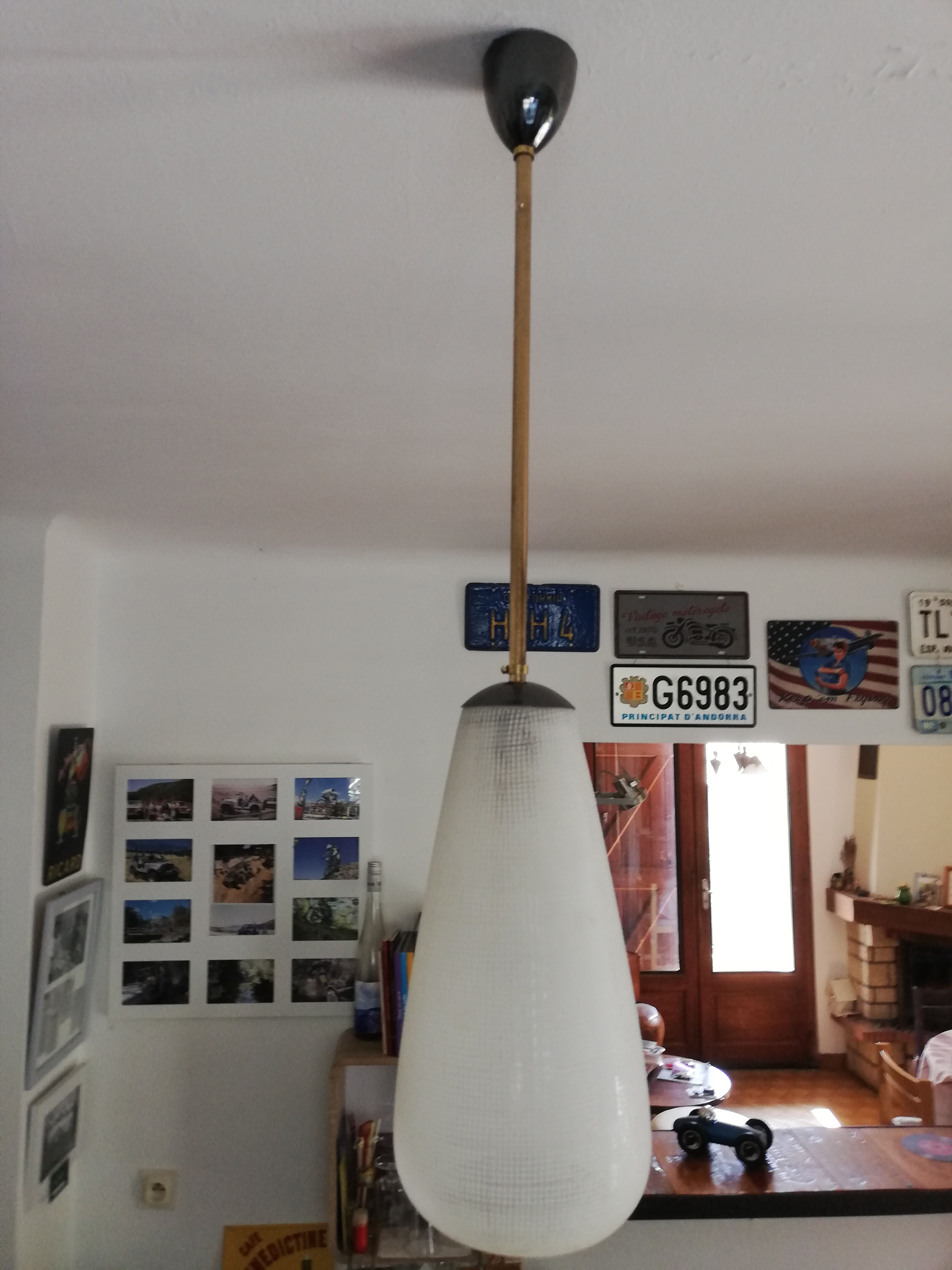 Suspension "goutte d'eau" années 60