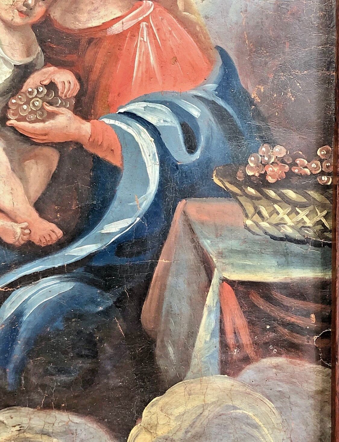 Oil painting on canvas XVIII Virgin and Child