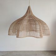 Huge rattan suspension in the shape of a corolla H:1m; D: 1m50