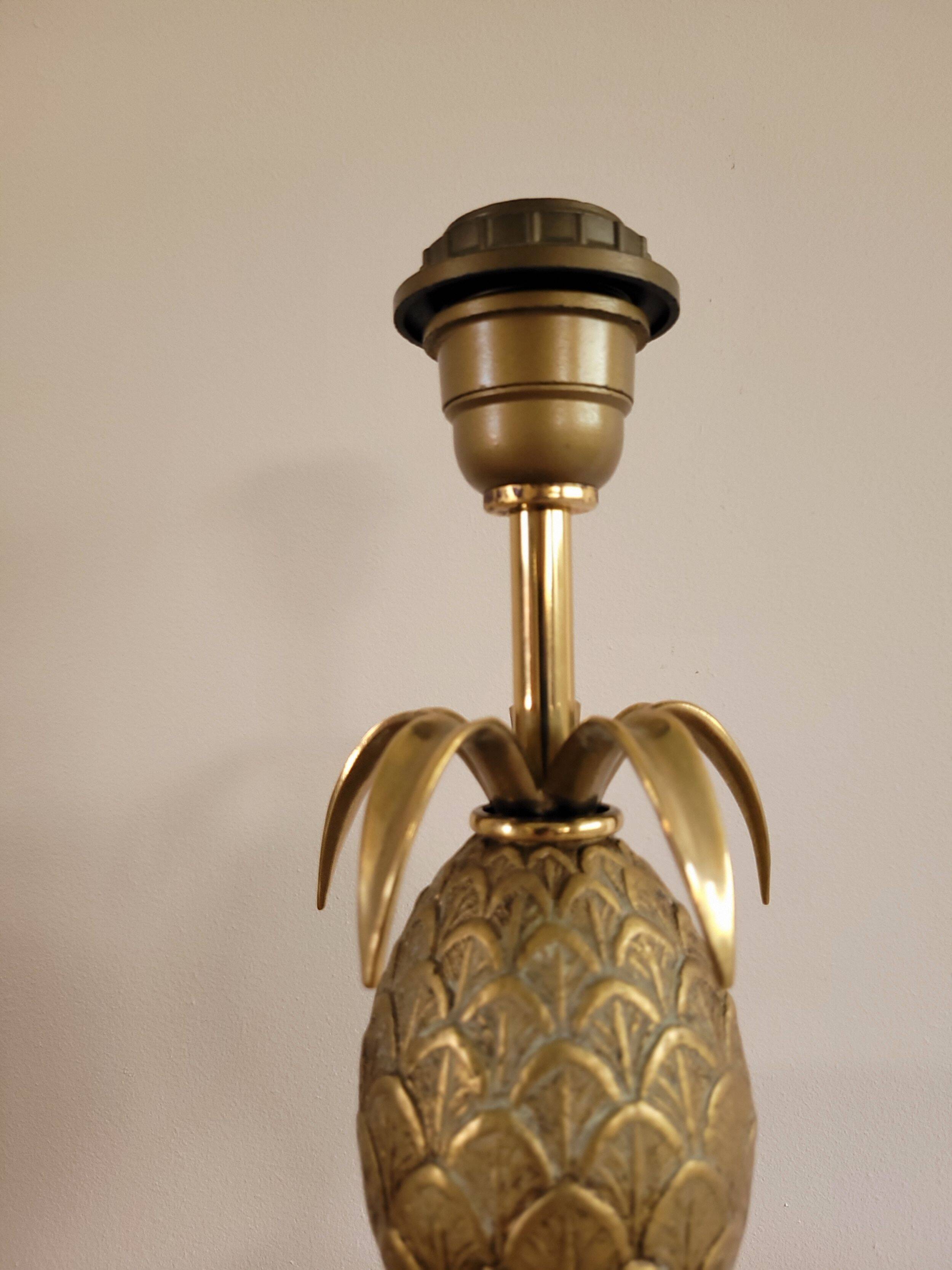 Hollywood Regency Pineapple Lamp 1960s