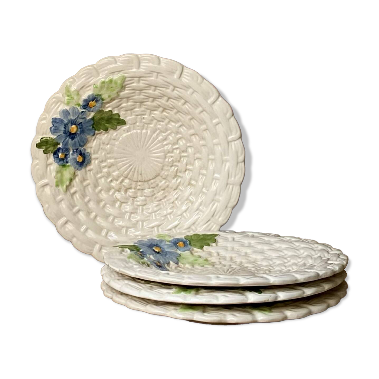 Assiettes Barbotine