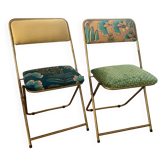 Pair of folding chairs "Chantazur" by Lafuma