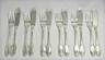 Christofle Rubans model, 6 fish cutlery, 12 pieces in silver-plated metal.