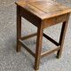 19th century farmhouse stool in solid oak