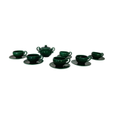 Vallauris coffee cups and sugar bowl, Lunetta , circa 1950