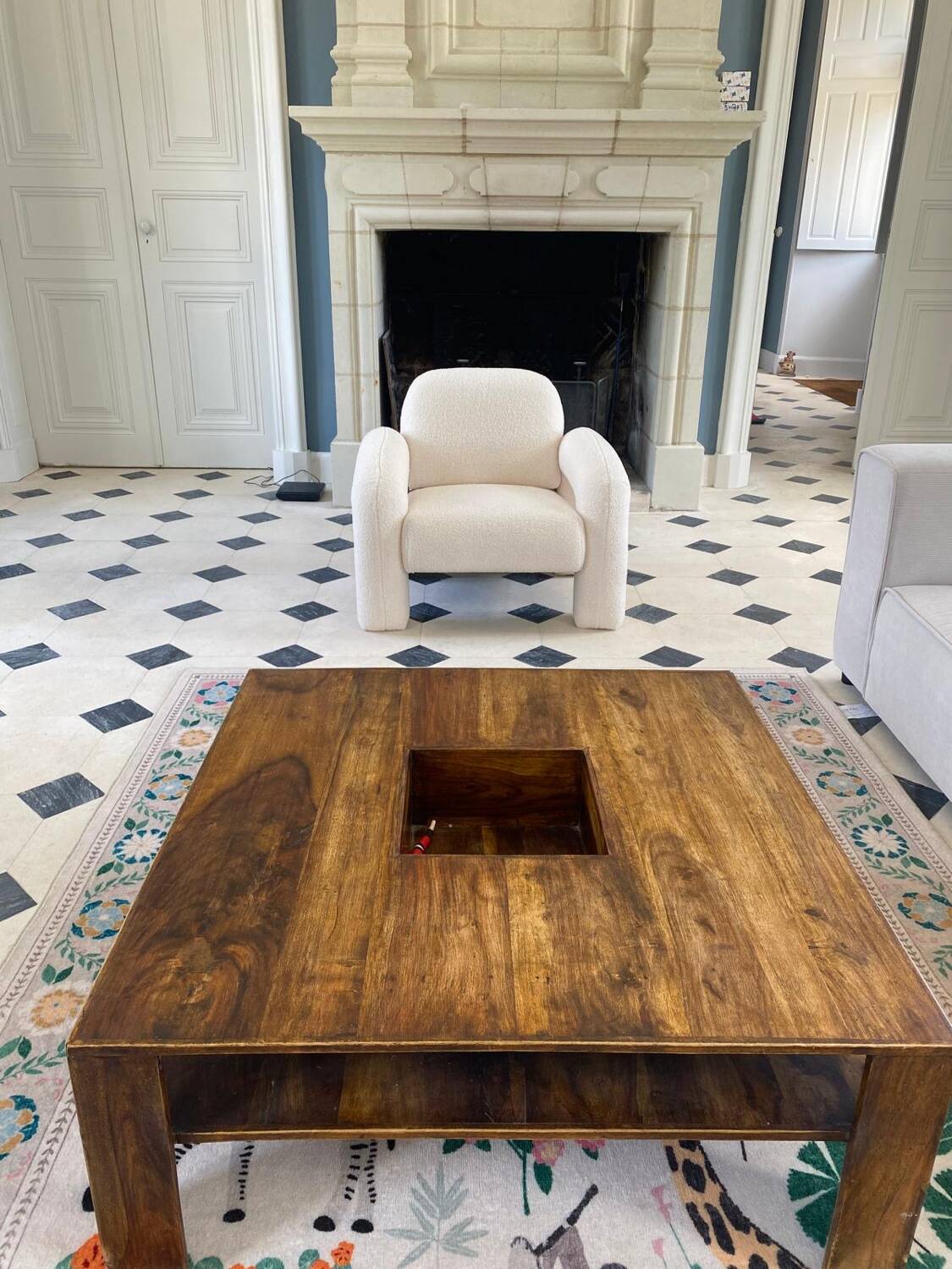 Exotic wood coffee table