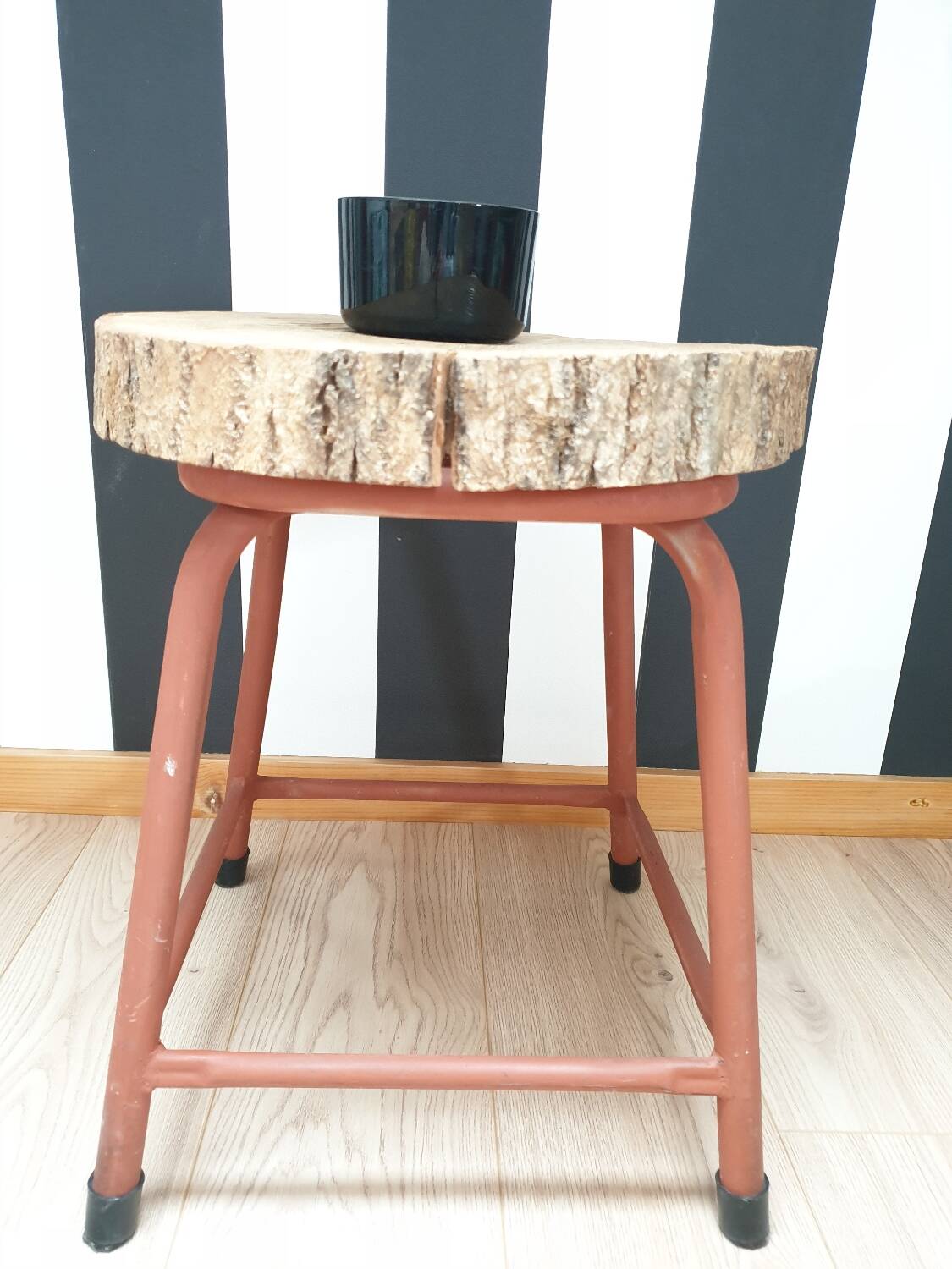 Vintage Stool Side Table