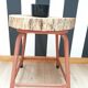 Vintage Stool Side Table