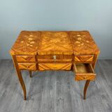 Marquetry Dressing Table, Louis XV Style, 20th Century