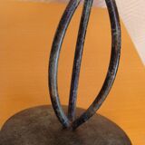 Large metal and glass tealight holder