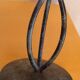 Large metal and glass tealight holder
