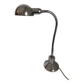 Lampe vintage 1940 de bureau Jumo 210 chromée - 55cm