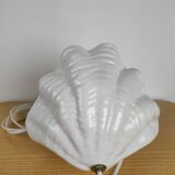 Vintage opaline globe shell lamp